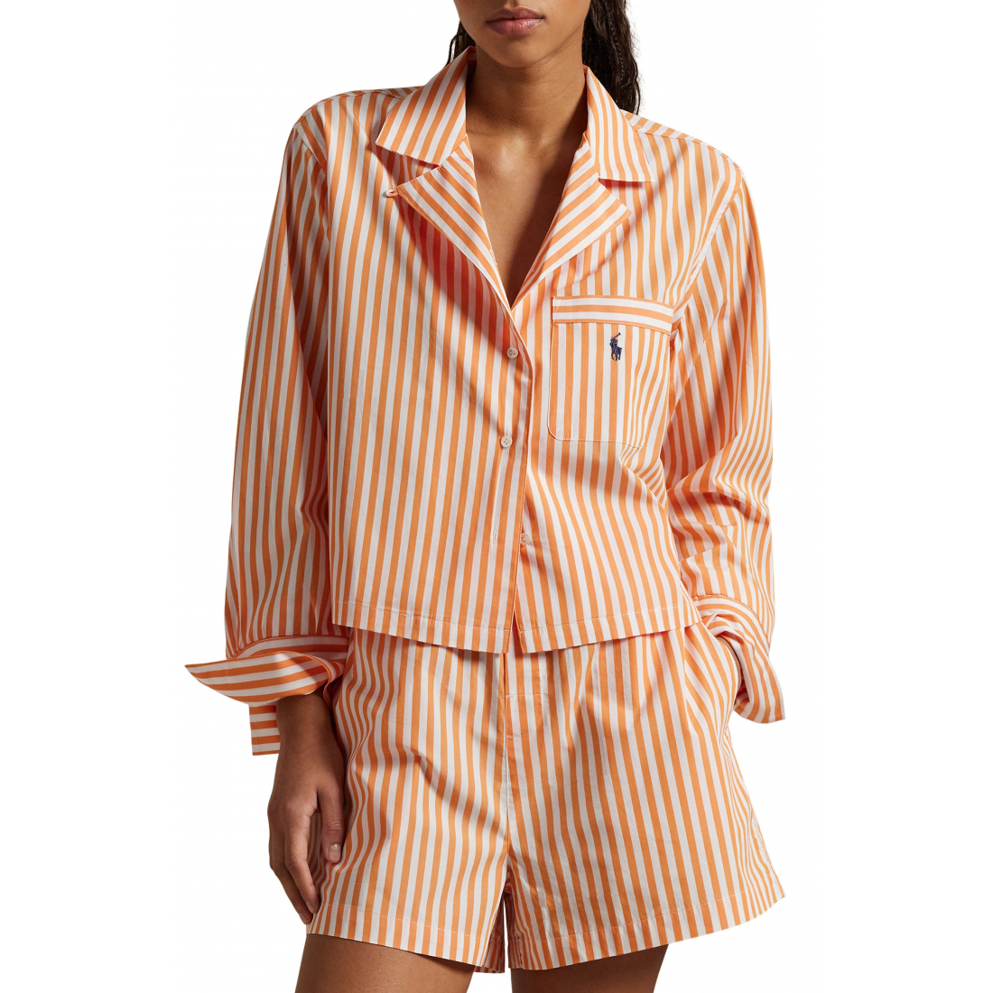 Women's 'Crop Cotton Poplin Short Pajamas'