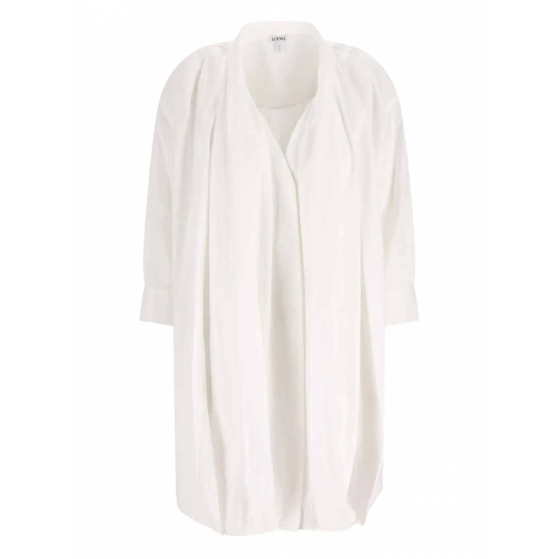 Robe mini 'Pleated Three-Quarter Sleeve' pour Femmes