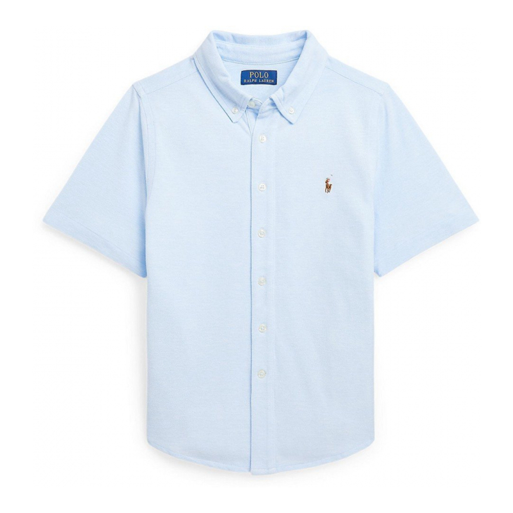 'Knit Oxford Short-Sleeve Shirt' pour Enfant et petit garçon