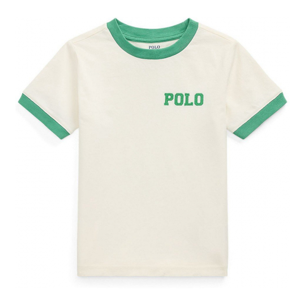 'Logo Jersey Ringer T-Shirt' pour Enfant et petit garçon