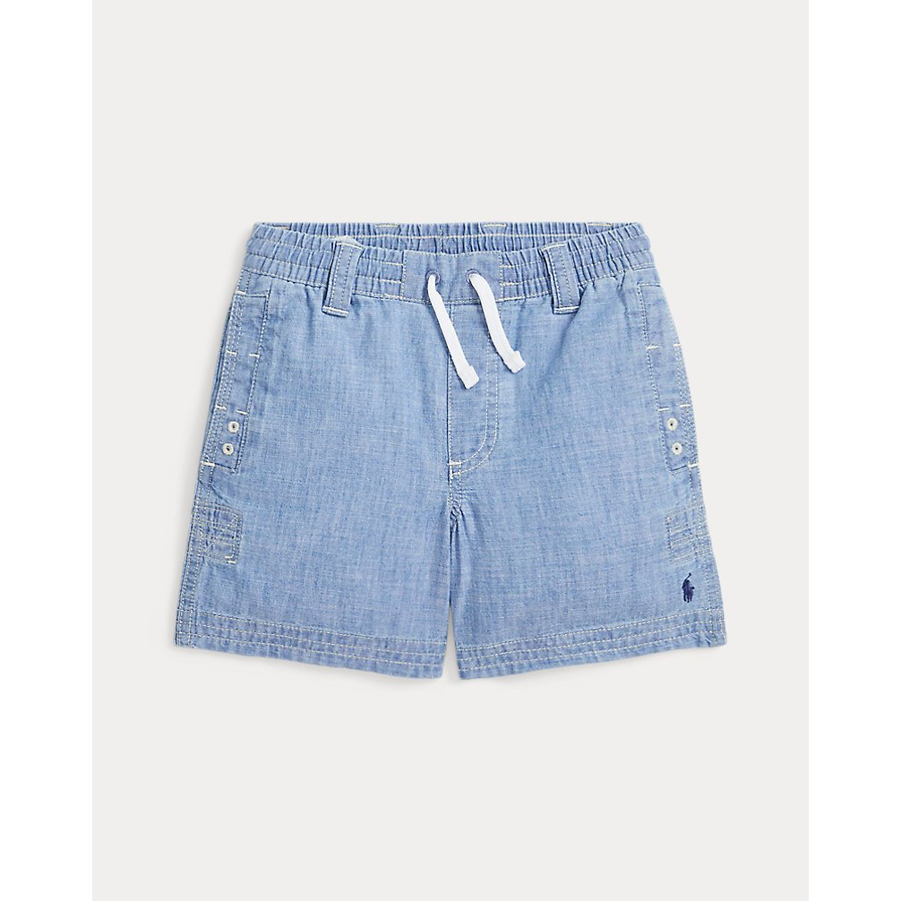 'Indigo Chambray Drawstring Short' pour Petits garçons