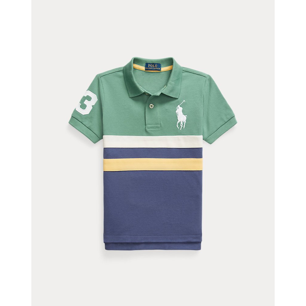 'Big Pony Cotton Mesh Polo Shirt' pour Garçons