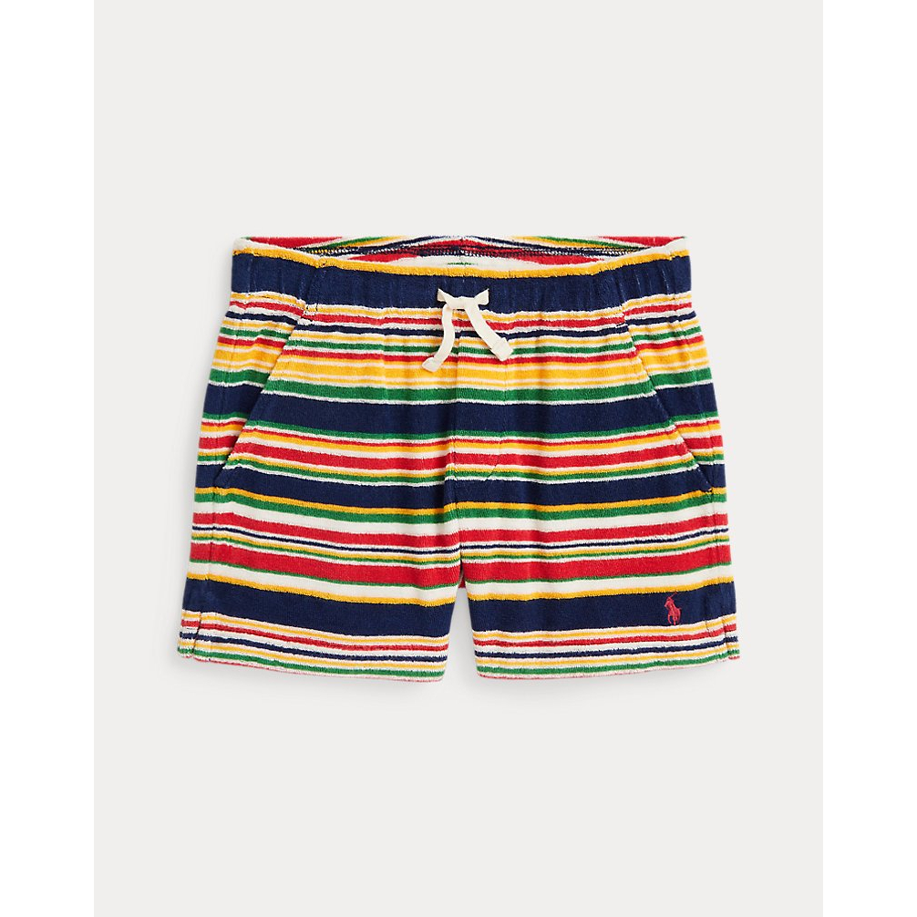 'Striped Cotton Terry Short' pour Petits garçons