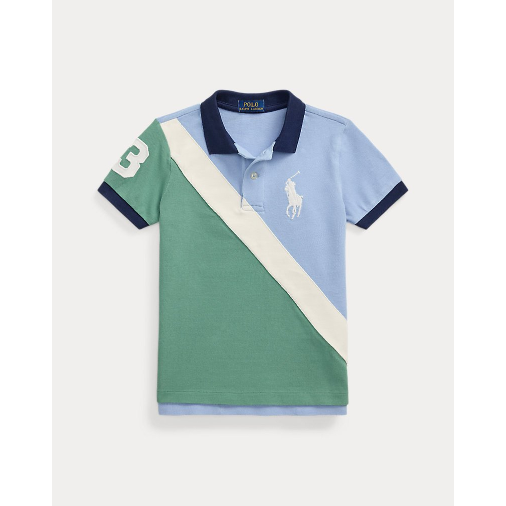 Little Boy's 'Big Pony Cotton Mesh Polo Shirt'