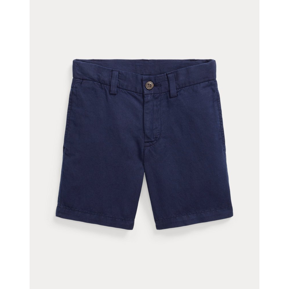 'Straight Fit Linen-Cotton Short' pour Petits garçons