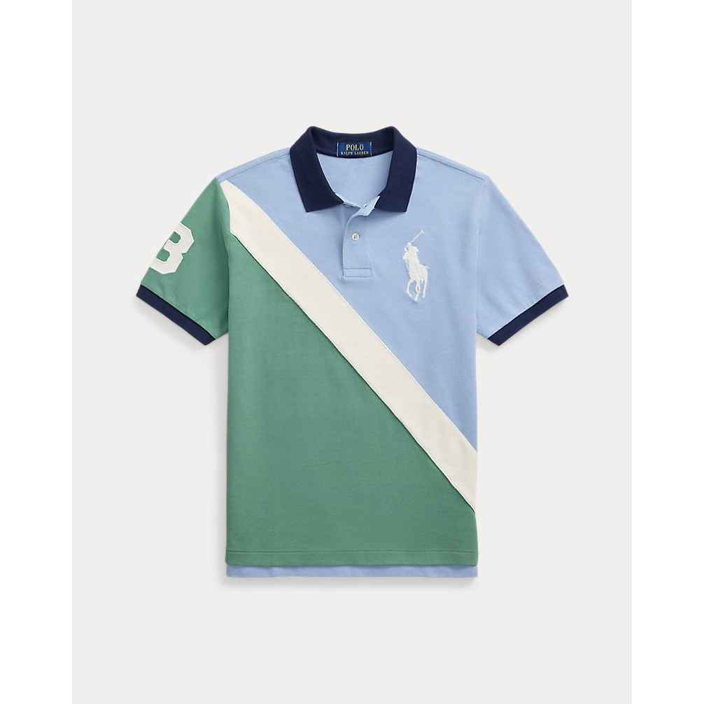 'Big Pony Cotton Mesh Polo Shirt' pour Grands garçons