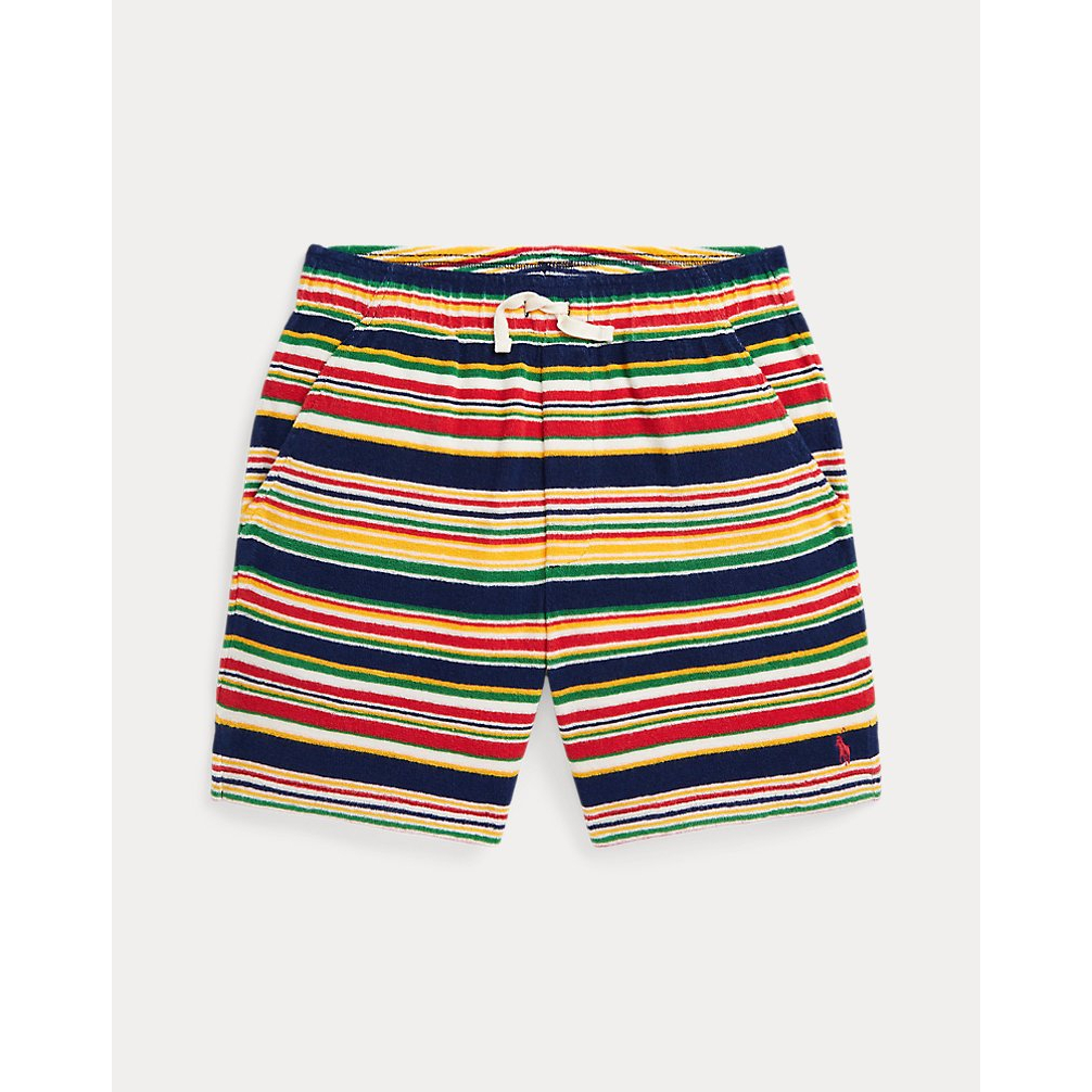'Striped Cotton Terry Short' pour Grands garçons