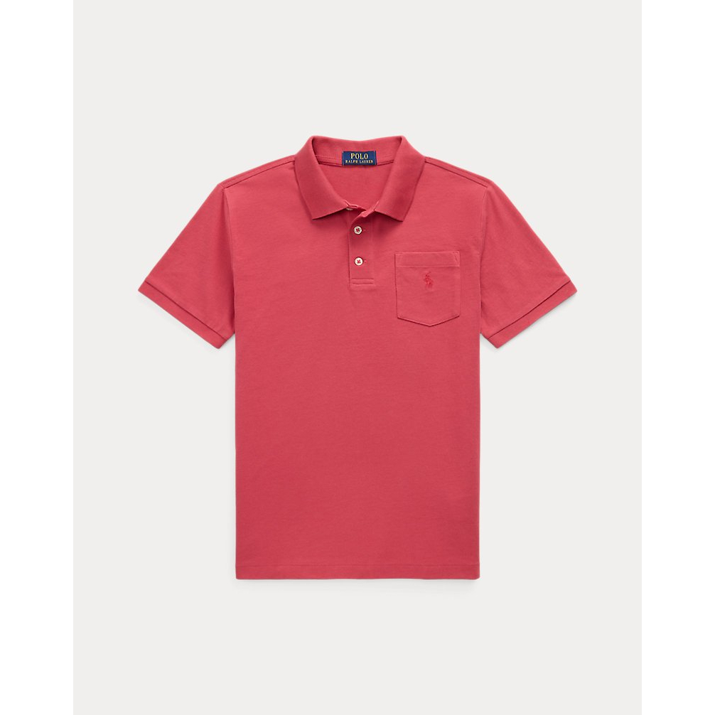 'Cotton Jersey Pocket Polo Shirt' pour Garçons