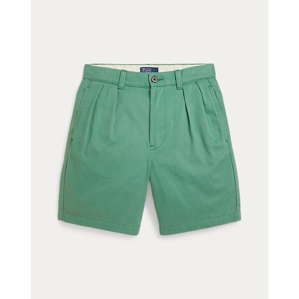 'Cormac Pleated Cotton Chino Short' pour Grands garçons