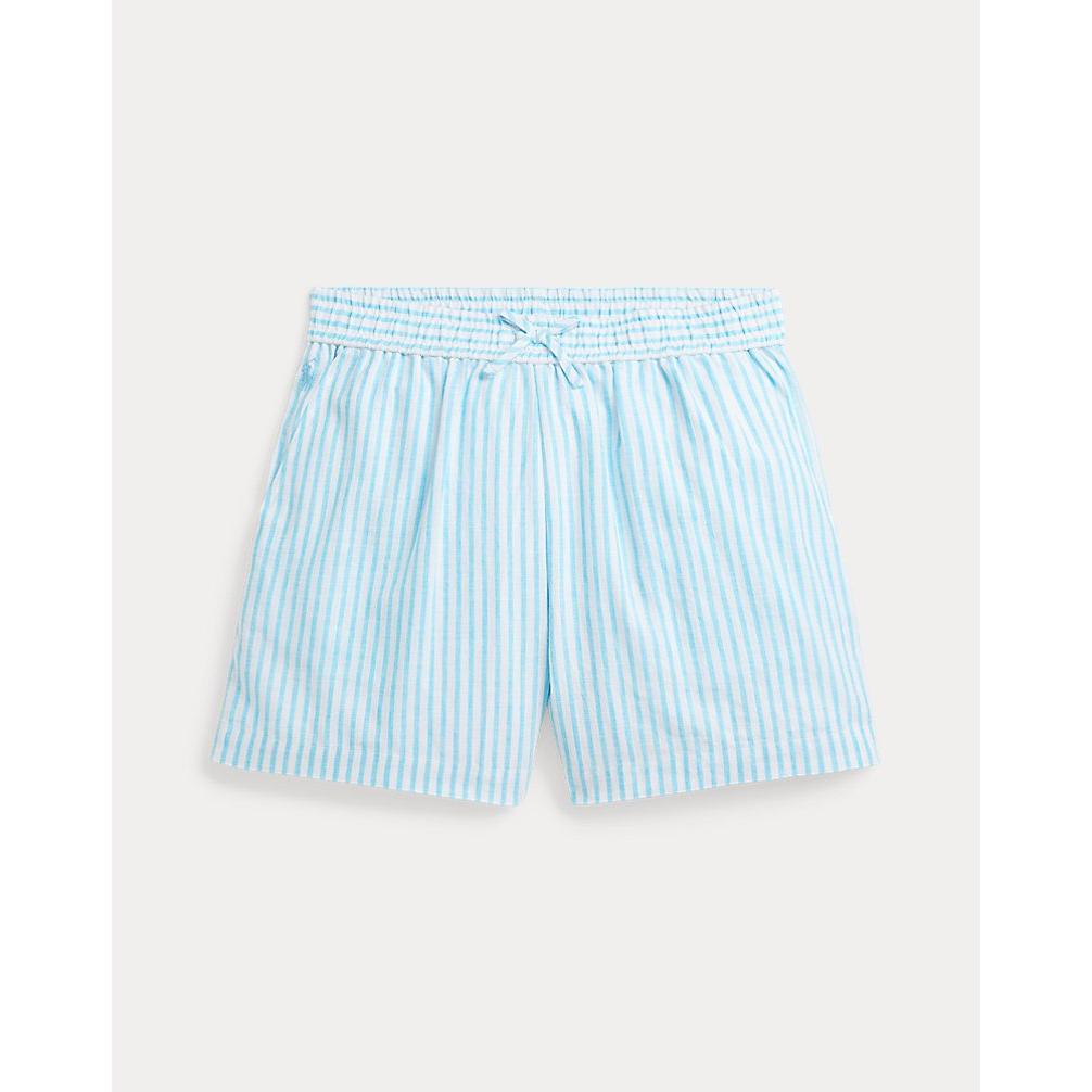 'Striped Linen-Cotton Short' pour Grandes filles
