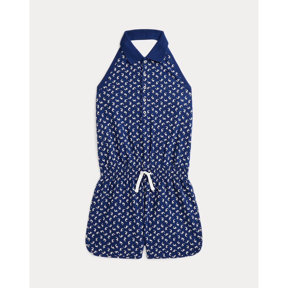 'Dolphin-Print Mesh Polo Romper' pour Grandes filles