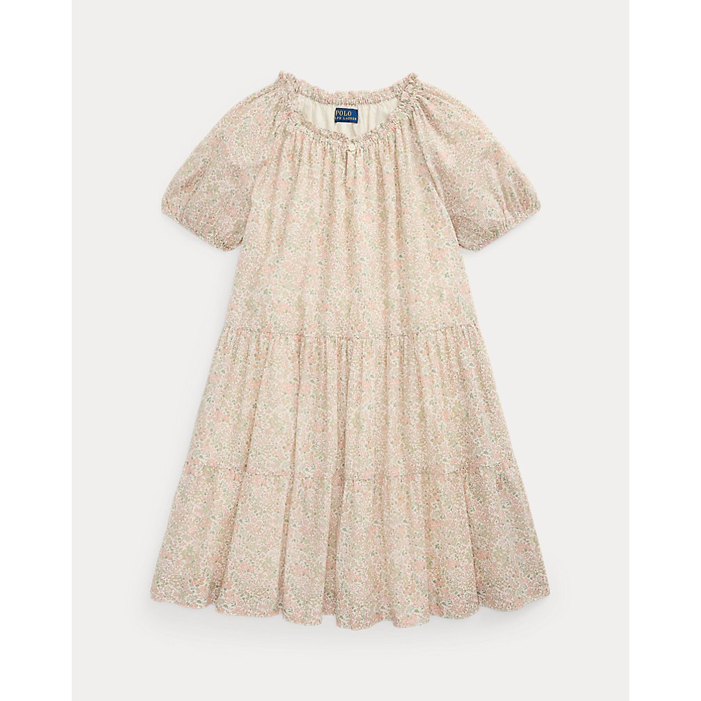 'Floral Tiered Cotton Batiste Dress' pour Grandes filles