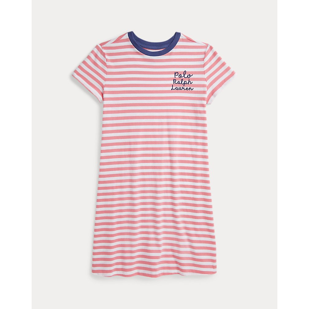 'Striped Logo Cotton Jersey Dress' pour Filles