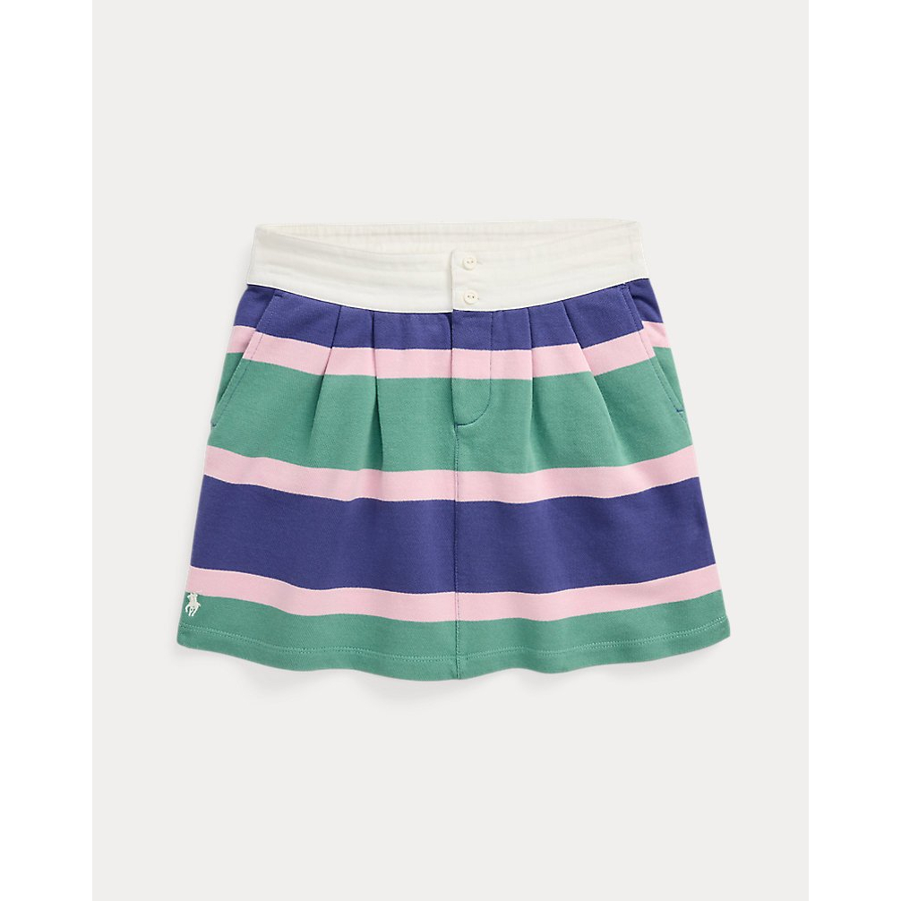 'Striped Cotton Terry Rugby Skirt' pour Filles