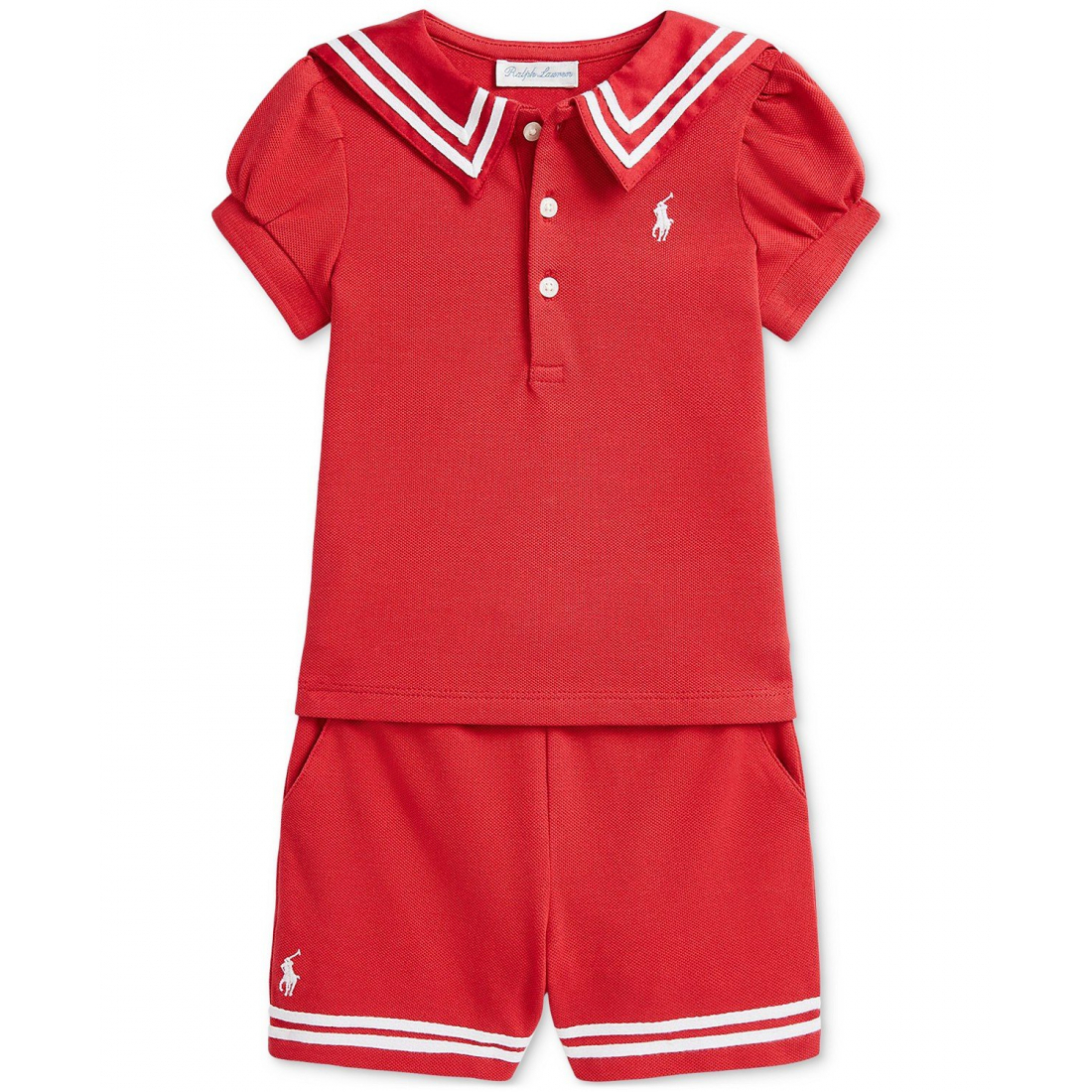 'Baby Girls Sailor Top & Short Set' für Mädchen