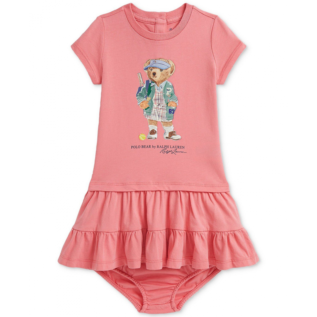 'Baby Girls Cotton Tiered Dress' pour Filles