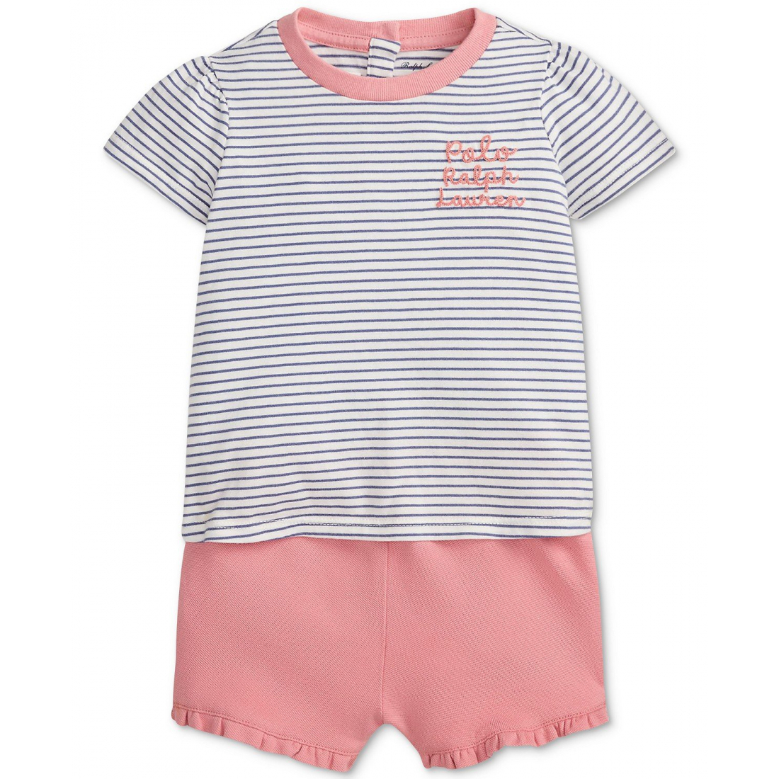 'Baby Girls Jersey Tee & Mesh Short Set' pour Filles