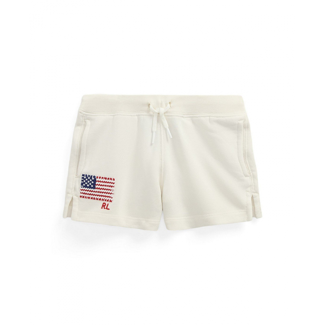'Toddler and Little Girls Flag-Appliqué French Terry Shorts' pour Filles