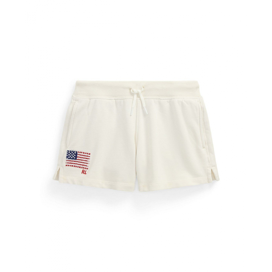 'Big Girls Flag-Appliqué French Terry Shorts' pour Grandes filles