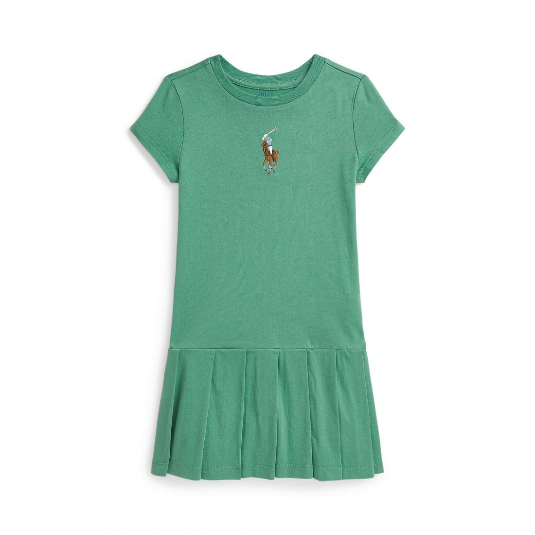 'Toddler and Little Girls Big Pony Pleated Jersey Dress' pour Filles