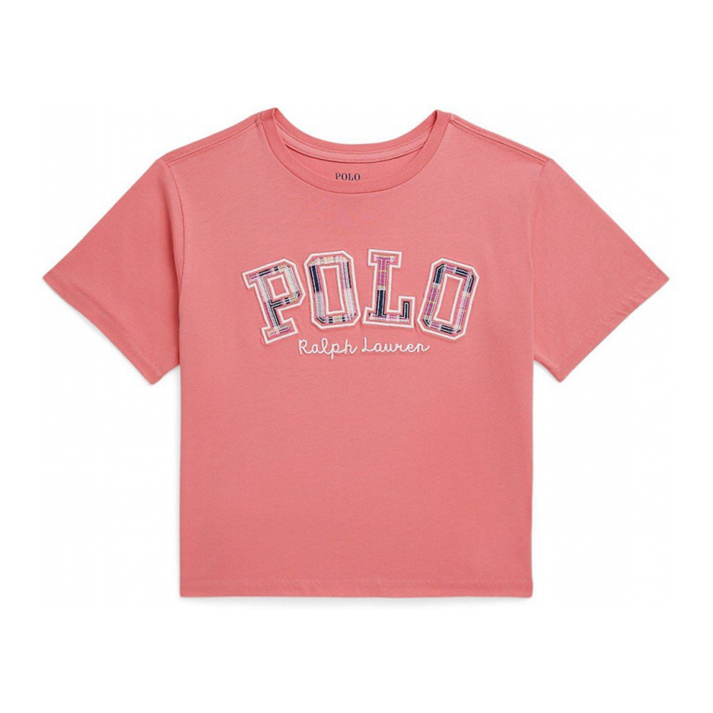 'Big Girls Logo Jersey Boxy T-Shirt' pour Grandes filles