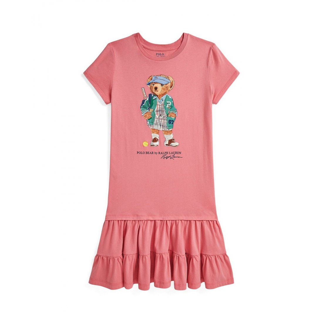 'Big Girls Polo Bear Tiered Jersey Dress' pour Grandes filles