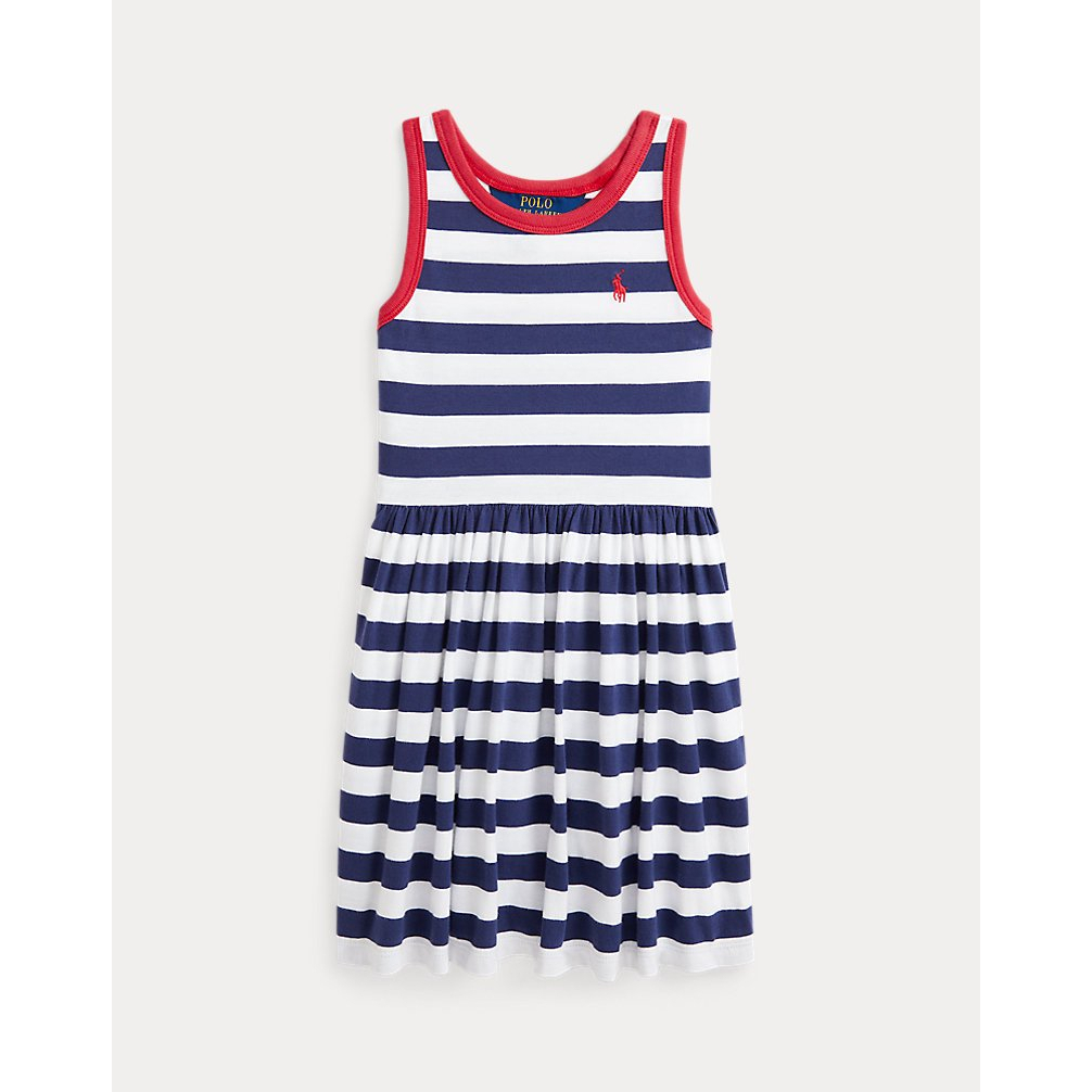 'Striped Cotton Jersey Dress' pour Petites filles