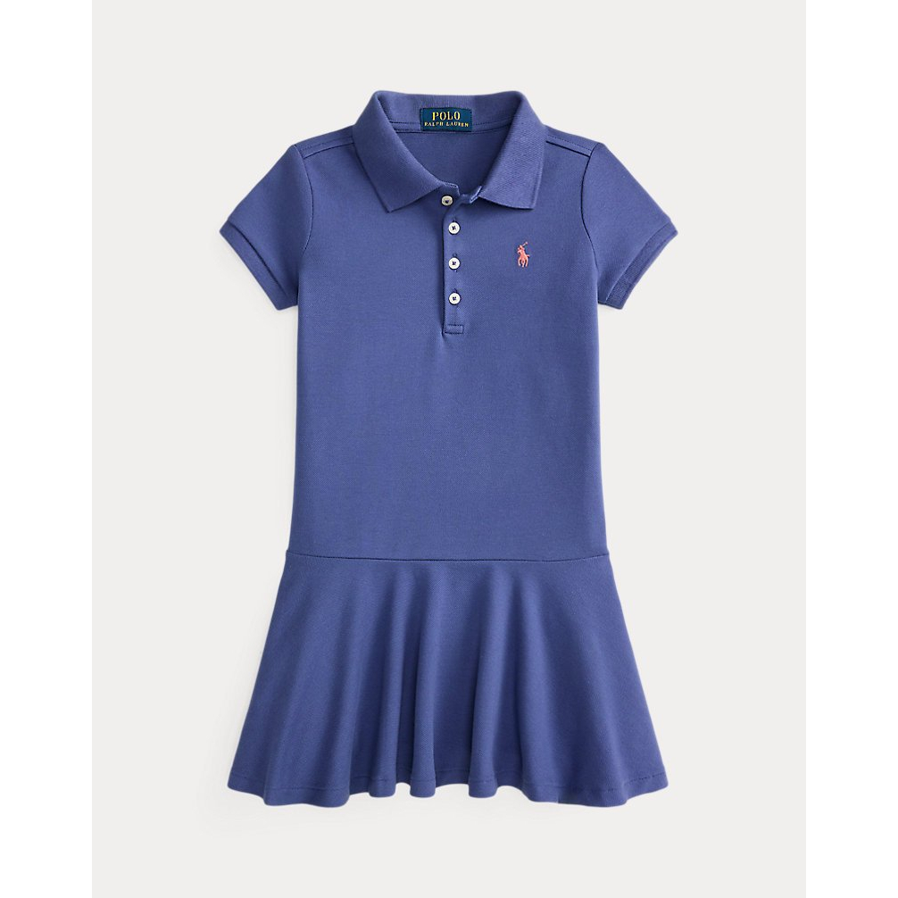 'Stretch Mesh Polo Dress' pour Filles