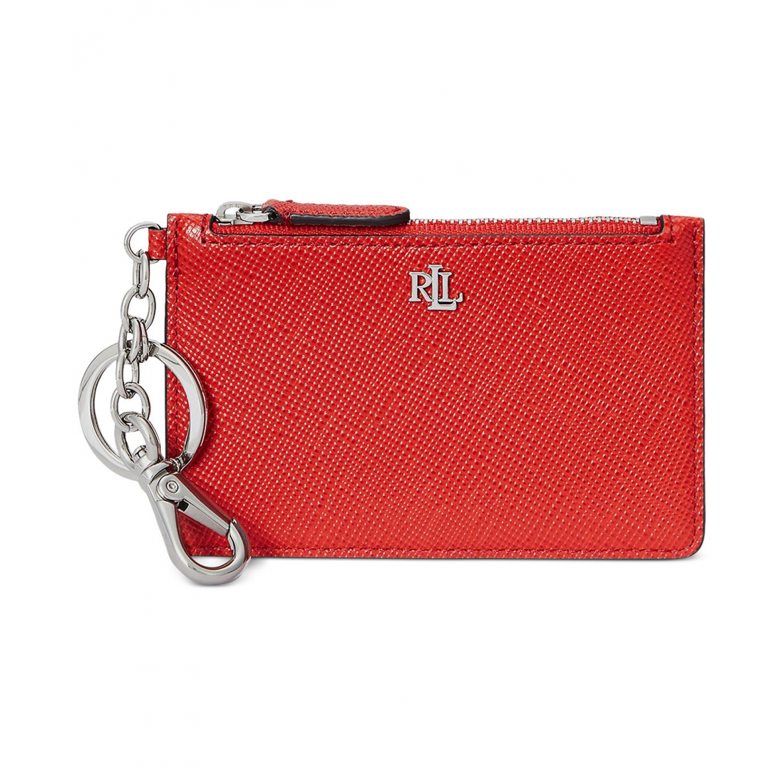 Women's 'Textured Leather Zip Card Case'