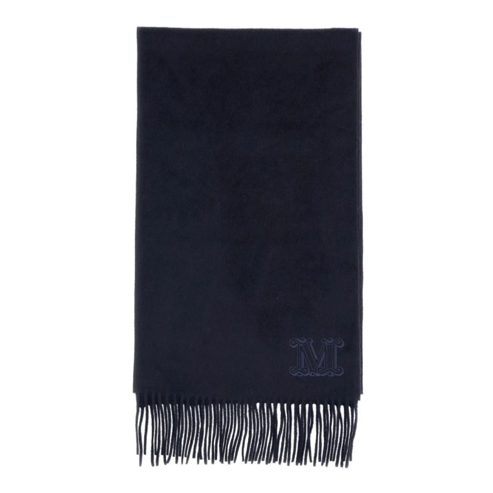 Écharpe en cachemire  'Monogram-Embroidered Fringed' pour Femmes