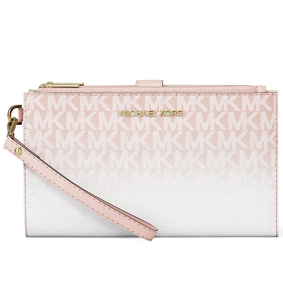 Women's 'Jet Set Large Ombré Signature Logo' Pouch