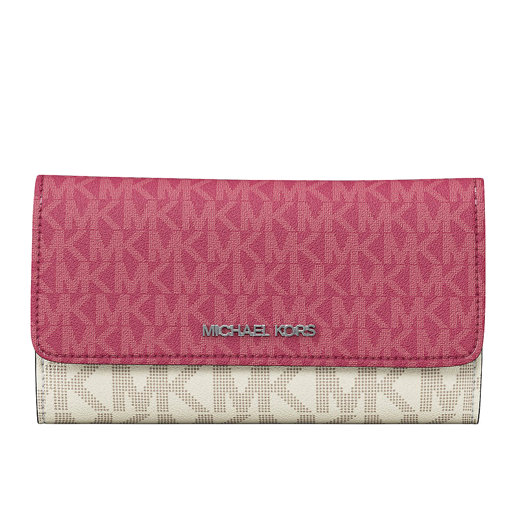 Women's 'Jet Set Travel Signature Logo Tri-Fold' Wallet