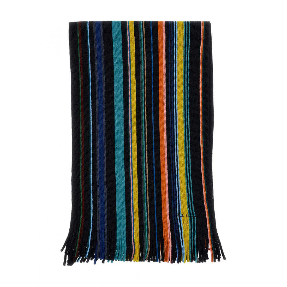 Écharpe en laine 'Striped Fringed' pour Hommes