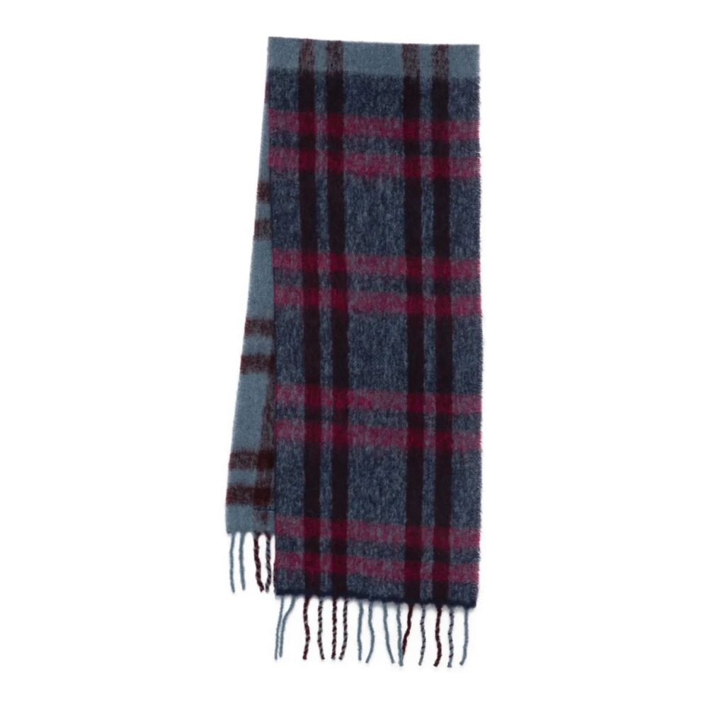 Écharpe en laine 'Check' pour Femmes