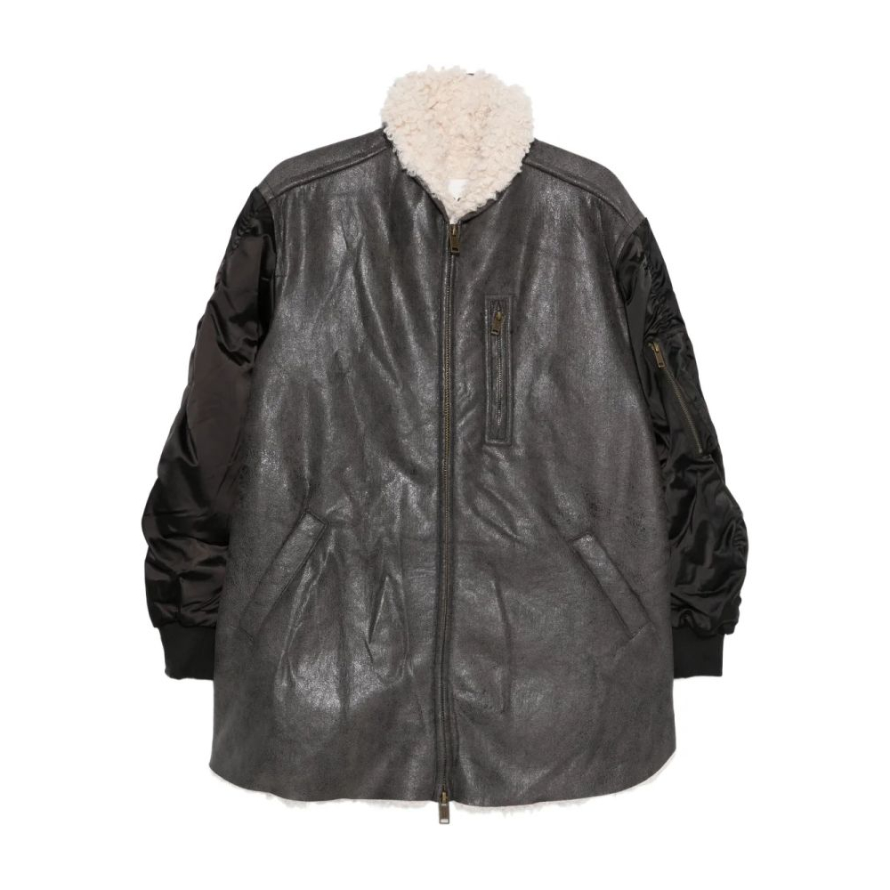 Blouson bomber 'Metallic-Effect' pour Femmes