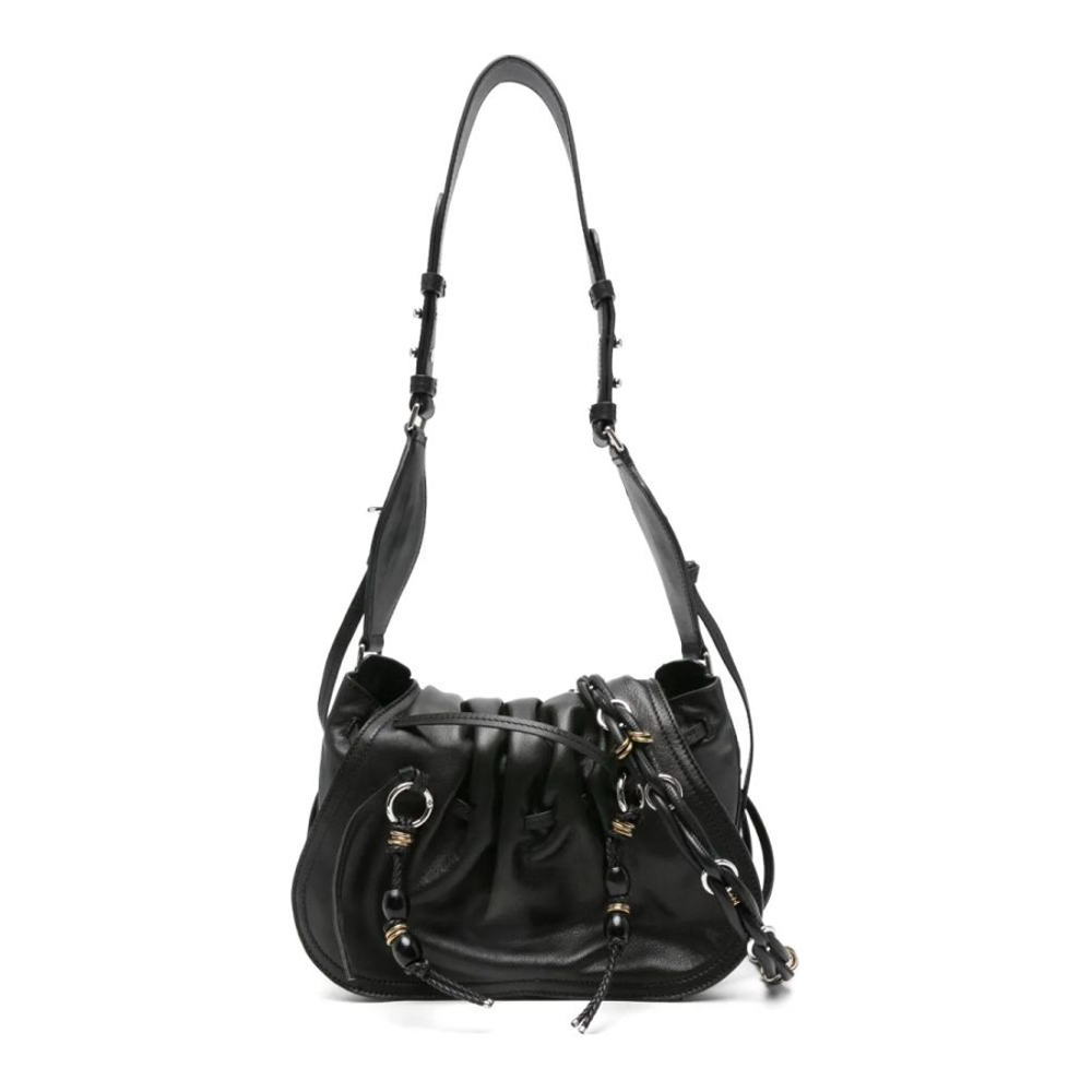 Sac à bandoulière 'Pleated-Detail Drawstring' pour Femmes