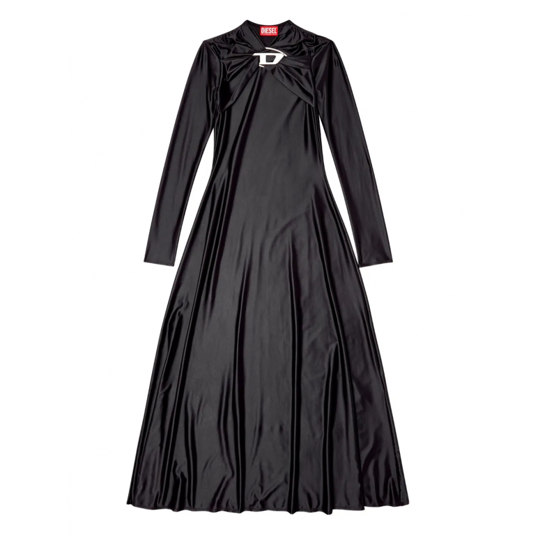 Robe Midi 'D-Iamo Twist-Neck Long-Sleeve' pour Femmes