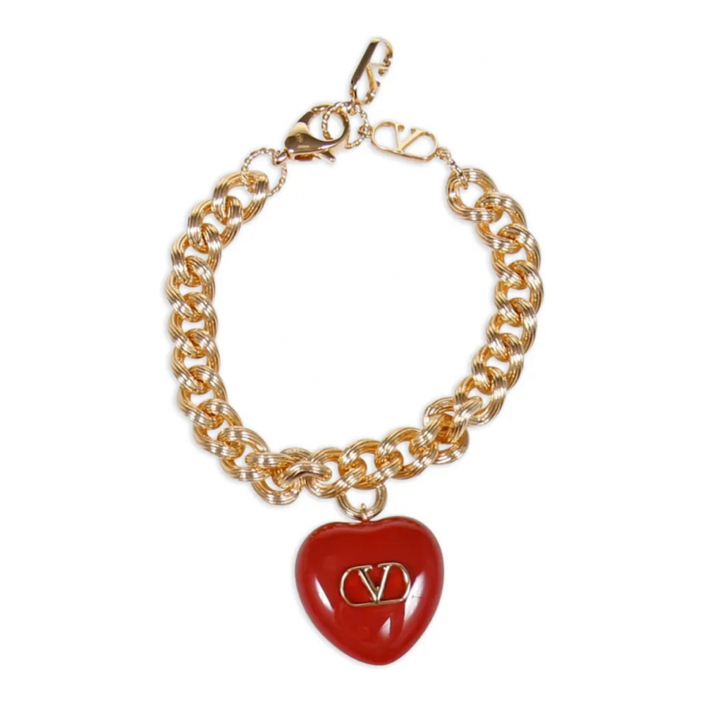 Women's 'Curb-Chain Heart' Bracelet