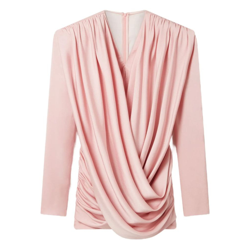 Robe mini 'Draped-Shoulder' pour Femmes