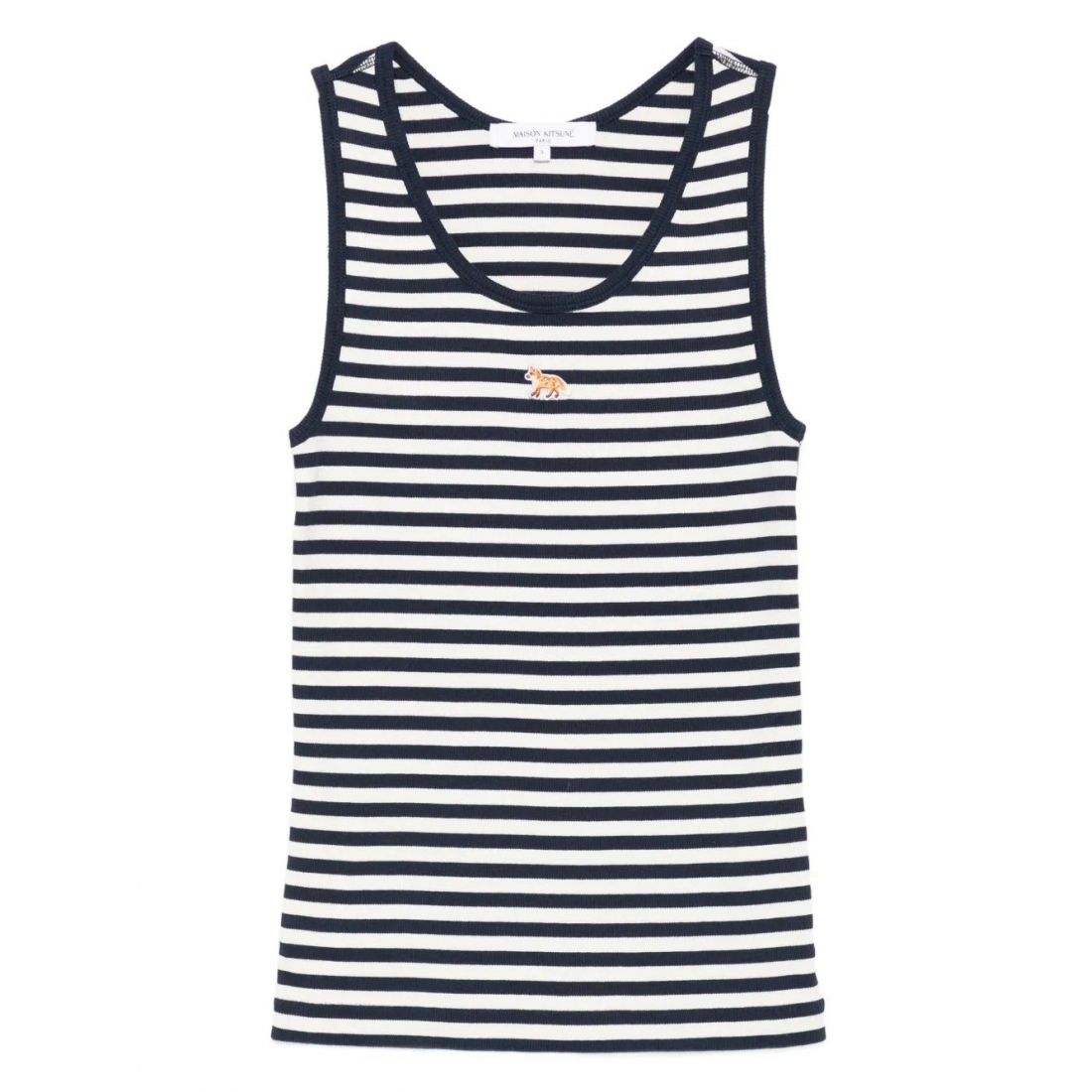 Top 'Striped Fox-Embroidered' pour Femmes