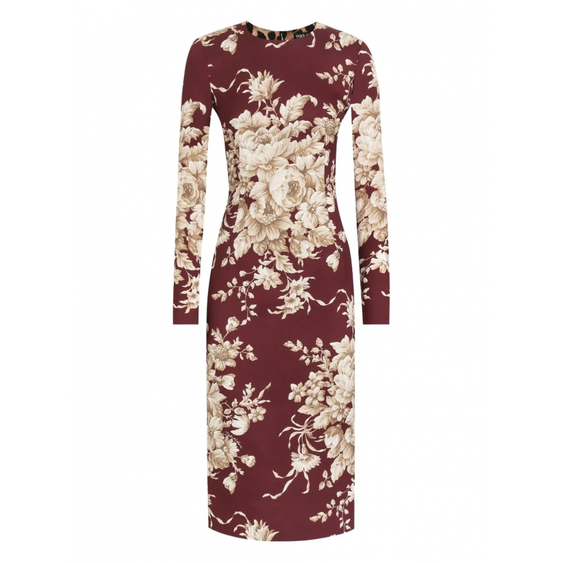 Robe Midi 'Floral-Print Long-Sleeve' pour Femmes