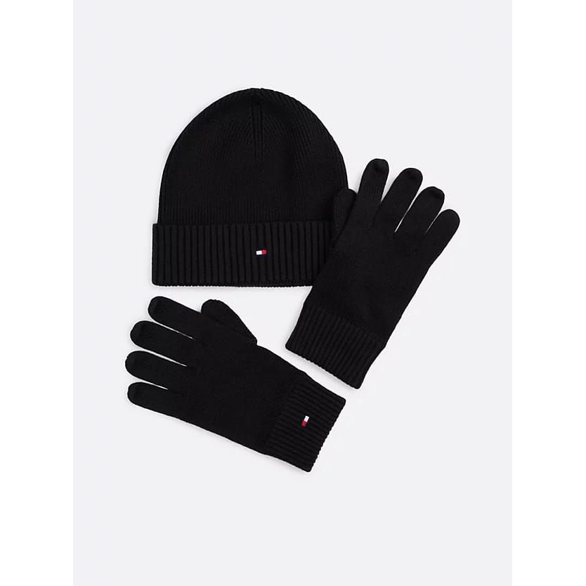 Men's 'Flag Pima Gift Box' Beanie & Glove Set