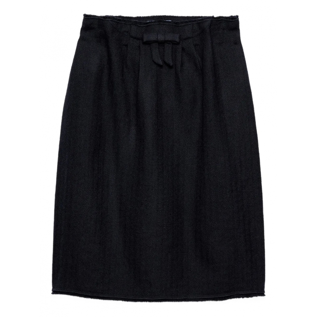 Jupe Midi 'Bow-Detailed Frayed-Edge' pour Femmes