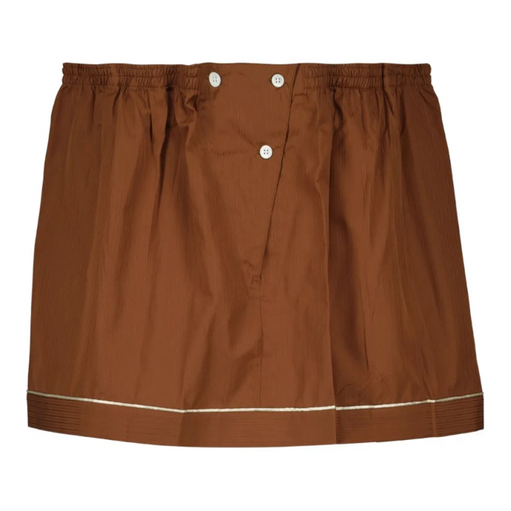 Women's 'Button-Fastening' Mini Skirt