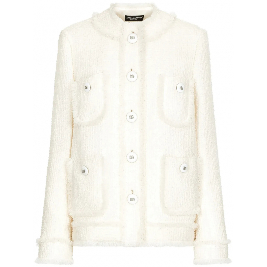 Veste 'Round-Neck Tweed' pour Femmes