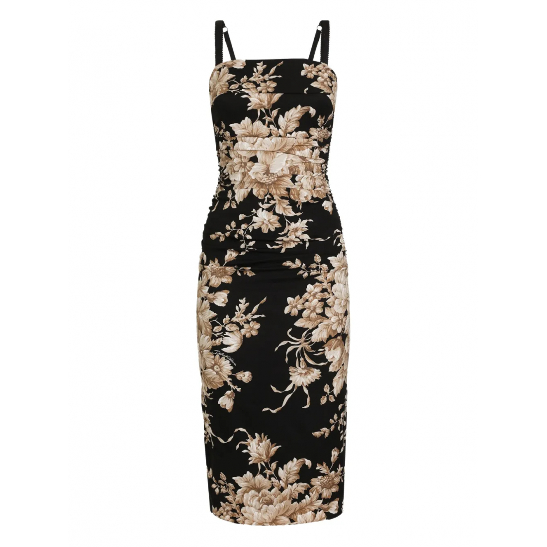 Robe Midi 'Floral-Print Ruched' pour Femmes