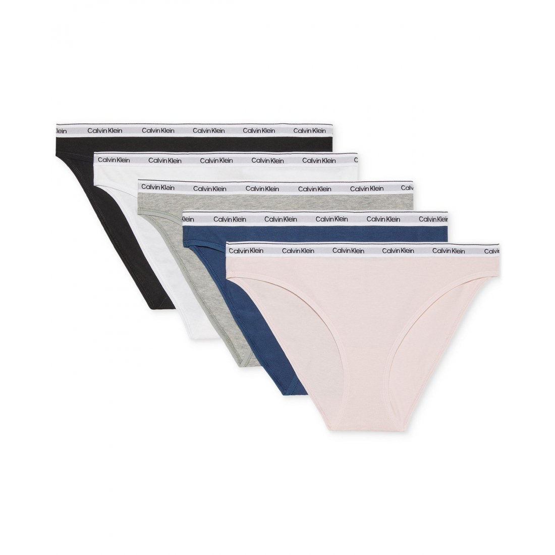 Slip 'Modern Logo Low-Rise' pour Femmes - 5 Pièces