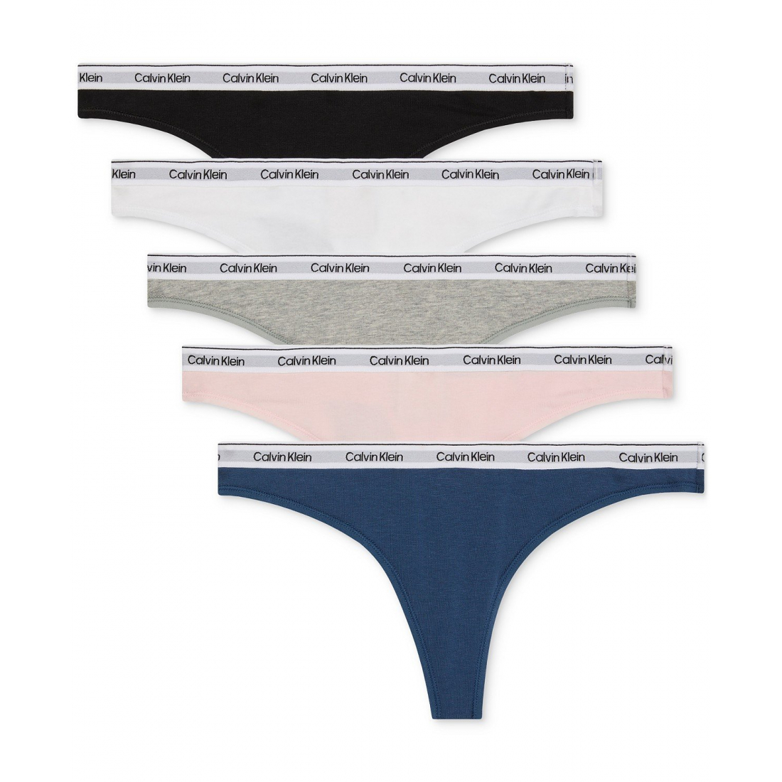 Tanga 'Modern Logo Low-Rise' pour Femmes - 5 Pièces