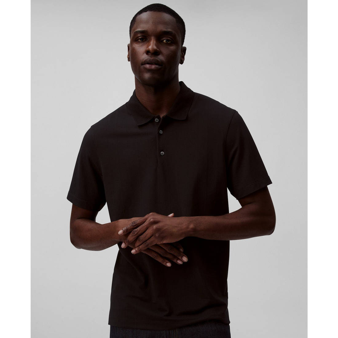 'Stretch Jacquard' Polohemd für Herren