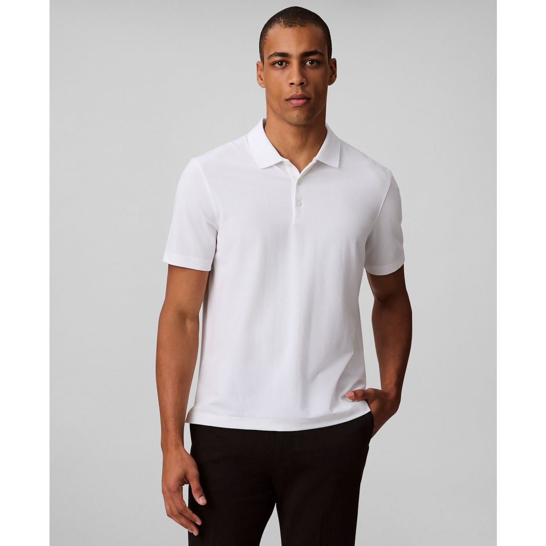 'Stretch Jacquard' Polohemd für Herren